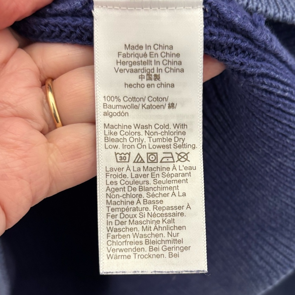 J. Crew Men’s Heritage Cotton Shaker-stitch Sweater Large - Picture 9 of 10